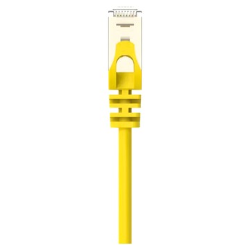 POLYWELL 寶利威爾 CAT6A 高速網路線 10Gbps RJ45 福祿克認證 PW15-W58-J005  0.5m  黃色  1條