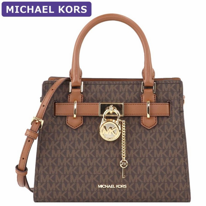 マイケルコース MICHAEL KORS バッグ ショルダーバッグ 35F1GHMS1B BROWN 2way ミニバッグ シグネチャー アウトレット  レディース 新作 | LINEショッピング