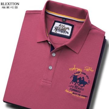 品牌Polo衫男士翻領短袖t恤中青年男夏裝時尚保羅刺繡休閑潮純棉T