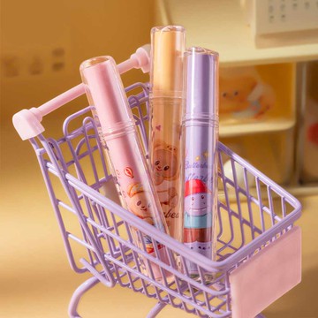 天藍小舖-黃油小熊柔彩0.5MM螢光筆3入組-單1款-$99【A11115387】