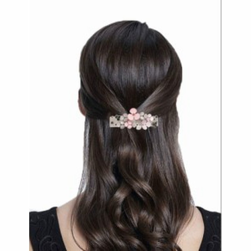 シンプル 花柄 べっ甲風 バレッタ レディース ジュエリー ヘアクリップ ヘアアクセサリー 髪留め ヘアアレンジ 灰 H21 25 通販 Lineポイント最大get Lineショッピング
