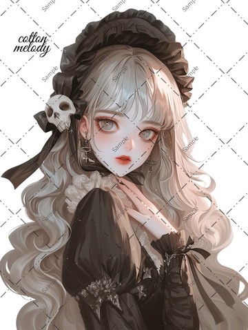 original sticker no.1578 人物貼紙 原創貼紙 人物貼紙 女孩貼紙 原創人物貼紙