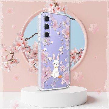 Samsung Galaxy A55/A54/A53/A35 輕薄軍規防摔水晶殼-幸運兔YOU