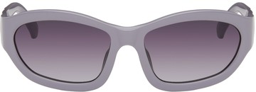 Dries Van Noten 紫色 Linda Farrow 联名 Goggle 太阳镜