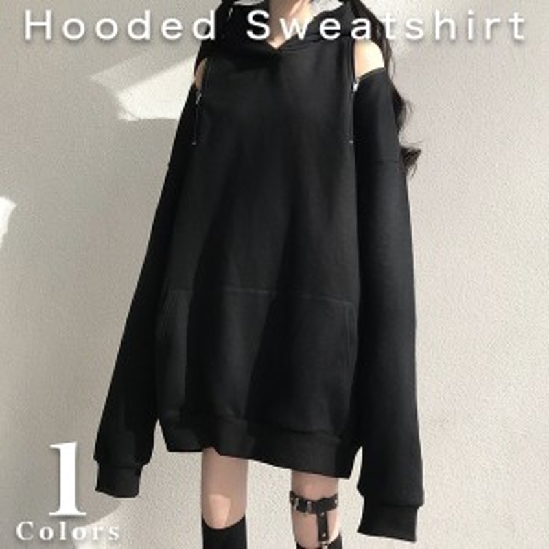 d.i.a.♡千鳥柄スカル 肩あき 背中あきパーカー d.i.a.♡千鳥柄スカル