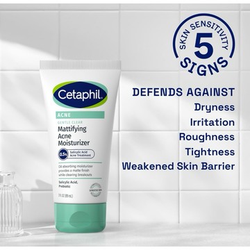 Cetaphil 舒特膚 臉部保濕霜 溫和清潤 痘痘敏感肌適用 暗瘡保濕霜 含 0.5% 水楊酸 85ml
