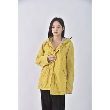 (M) a la sha連帽黃色外套二手衣