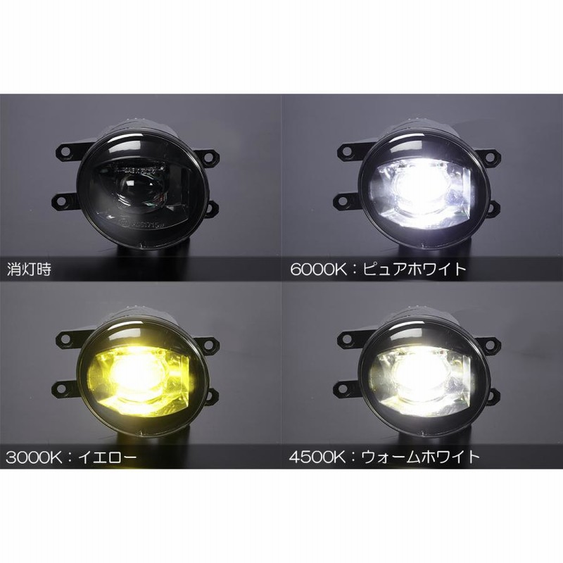 フォグランプ マルチカラーチェンジ LED 左右セット 210系