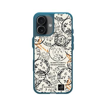 iPhone 17 Clear (相機按鈕) 夜幕藍 - Van Gogh Museum - 印章 - 圖案
