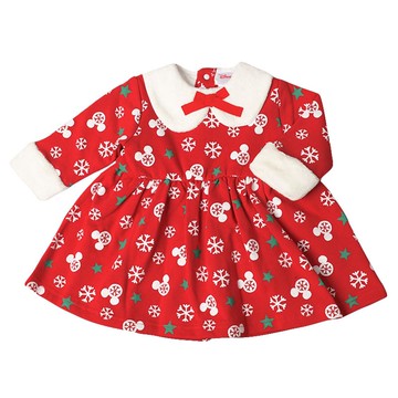 akachan honpo - 米妮滿版圖案洋裝-紅色