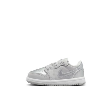 NIKE JORDAN 1 RETRO LOW OG (TD) 幼童休閒鞋-白灰銀-FQ5435002