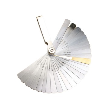 TQK 圓頭公英制厚薄規 Set 32片 0.04~0.88mm  1個  銀色