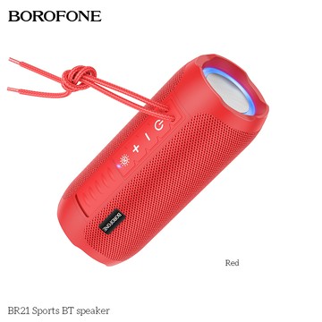 【Borofone】 Borofone BR21 炫歌運動藍牙音箱 / 喇叭(運動無線音箱/喇叭) - 紅色
