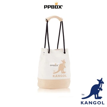 KANGOL 袋鼠 抽繩水桶包【63258706】時尚 側背包 斜背包 帆布包 日韓穿搭