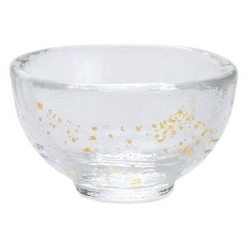 HIROTA GLASS 廣田硝子 錦 金箔硝子酒杯  透明色  1個