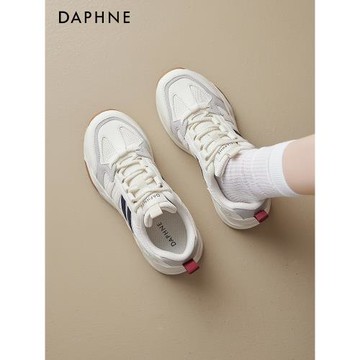 達芙妮厚底阿甘鞋女款2025新款春季輕便小白運動鞋爆款德訓老爹鞋