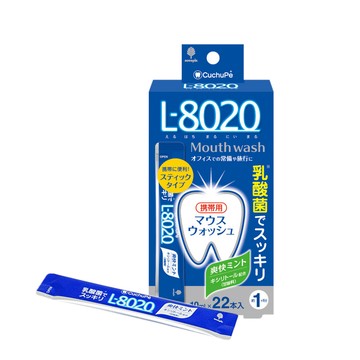 L8020 日本L-8020 10ml*22入 乳酸菌漱口水隨身包-清新薄荷