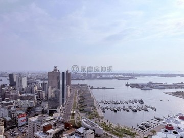 【國硯】A棟高樓環海首排景觀+連號三平面車位｜高雄市苓雅區新田路