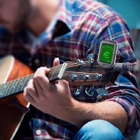 Guitar Tuner Clip on Ukulele Tuner-for Acoustic Electric Bass Ukulele Violin Tuner