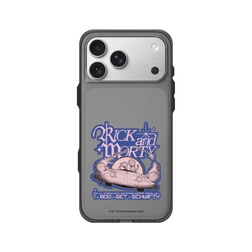 iPhone 17 Pro Max Clear (相機按鈕) 酷墨灰 - 瑞克和莫蒂 Rick and Morty - 瑞克和莫蒂-太空船熱線