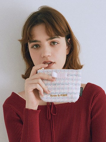 LINTON聯名-小香風粗花呢迷你收納袋(08000658500) - Maison de FLEUR