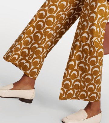 'S Max Mara Bray printed cotton poplin wide-leg pants