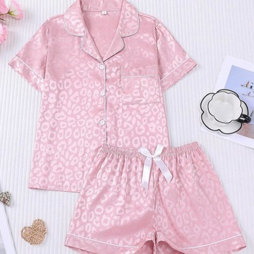 可可裡🌺爆款冰絲睡衣女士開衫家居服可外穿歐美睡衣短袖套裝