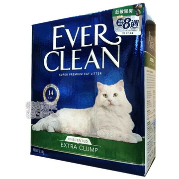 ✨貓日常✨Ever Clean藍鑽 低敏除臭貓砂-無香(綠)8.5kg 【2026新包裝/綠標】