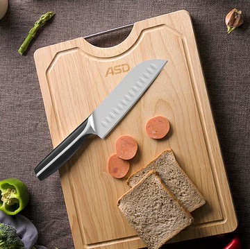 砧板 橡膠木砧板實木家用抗菌防霉和面面板案板廚房小型整竹菜板