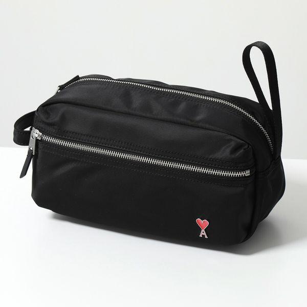 Pouch Black ポーチ ハートロゴ AMI バッグ アミパリス PARIS