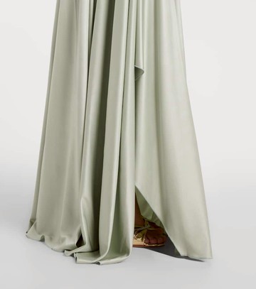 Costarellos Lorinne embellished satin bustier gown