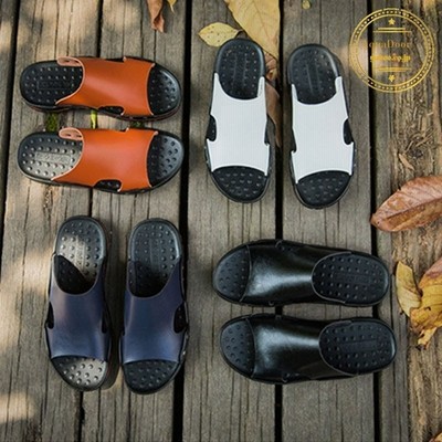 サンダル メンズ スリッパ 紳士用 滑り止め 革サンダル ビーチサンダル レザーサンダル 歩きやすい 夏 カジュアル お洒落 コンフォタブル 通販 Lineポイント最大get Lineショッピング