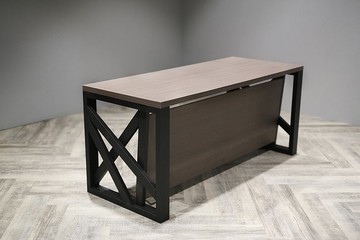 工業風造型桌腳_緬甸棕木抗刮美耐板辦公桌/書桌/會議桌/歡迎訂製