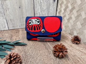 開運達摩 小日和三層包 手拿包 零錢包 輕便 收納包