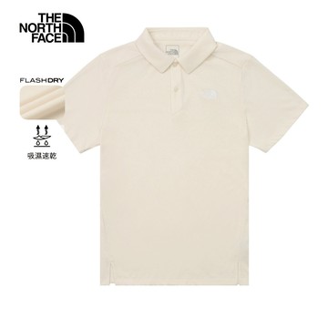 男女款米白色FLASHDRY速乾短袖POLO衫｜8GVSQLI