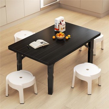 折疊餐桌茶幾便攜式吃飯小方桌簡約移動戶外客廳辦公家用長桌兩用