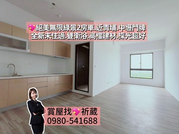 青埔旁.中壢門牌.絕美無限景觀雙衛浴2房車｜桃園市中壢區山大二路