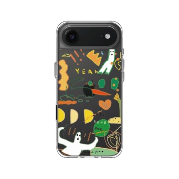 iPhone Air Clear Case（相機按鈕） 透明 - MacaronToe 馬卡龍腳趾 - 小畫家 Draw For Fun
