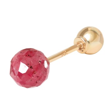 Lawool stone 女用 14K 原石切割耳環 JK3  草莓