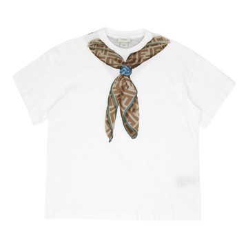 FENDI Kids 扭結印花造型 T-Shirt