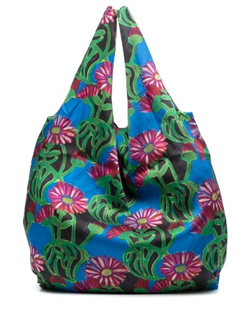 La DoubleJ - Gerber floral-print shopping bag - women - Polyester - One Size - Black