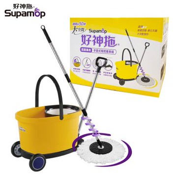 好神拖 L740商用手壓式旋轉拖把組 1車1拖1桶2布