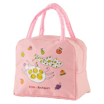 KOM 兒童便當袋 信誼童書聯名 22.5 x 12.5 x 18.5cm 水果牛 1個