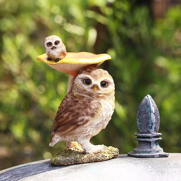 Devalier ca186b [正品] 貓頭鷹雕像樹脂禮物可愛生日禮物