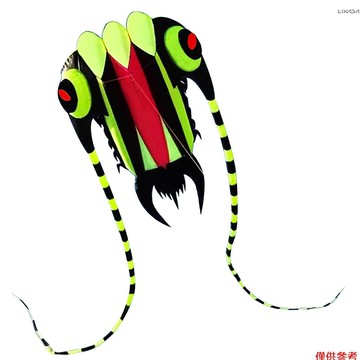 [新] 3D 風箏兒童和成人大型無框軟翼傘巨型風箏帶 30m 繩海灘公園 F