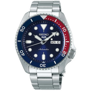SEIKO 5 Sports 系列 可樂圈水鬼機械錶 開學新裝備-42.5mm(SRPD53K1/4R36-07G0R)