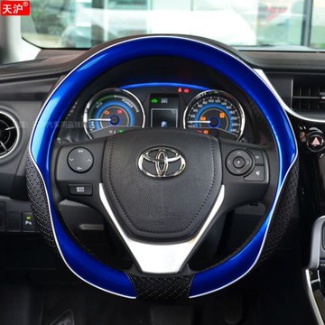 適用于豐田chr方向盤套專用真皮汽車內飾全車配件大全把套奕澤藍