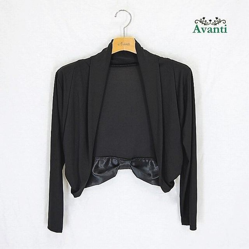 黒い長袖ボレロカーディガン ワンフォークロージング 1111clothing カーディガン メンズ