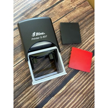 新力牌 S-837 客製化回墨章 4*5回墨章 日期迴墨章