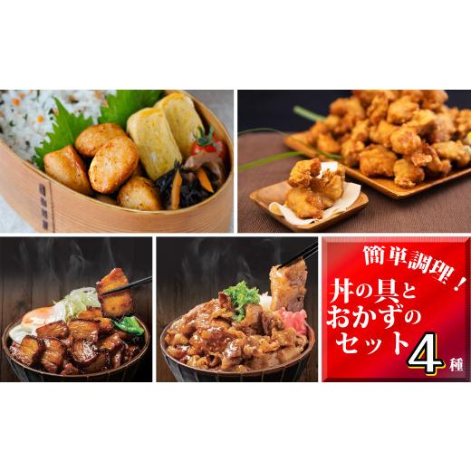 ふるさと納税 徳島県 海陽町 簡単調理！丼の具とおかず詰め合わせセット 牛カルビ丼 焼豚丼 丼の具 唐揚げ チキンボール 詰め合わせ 冷凍